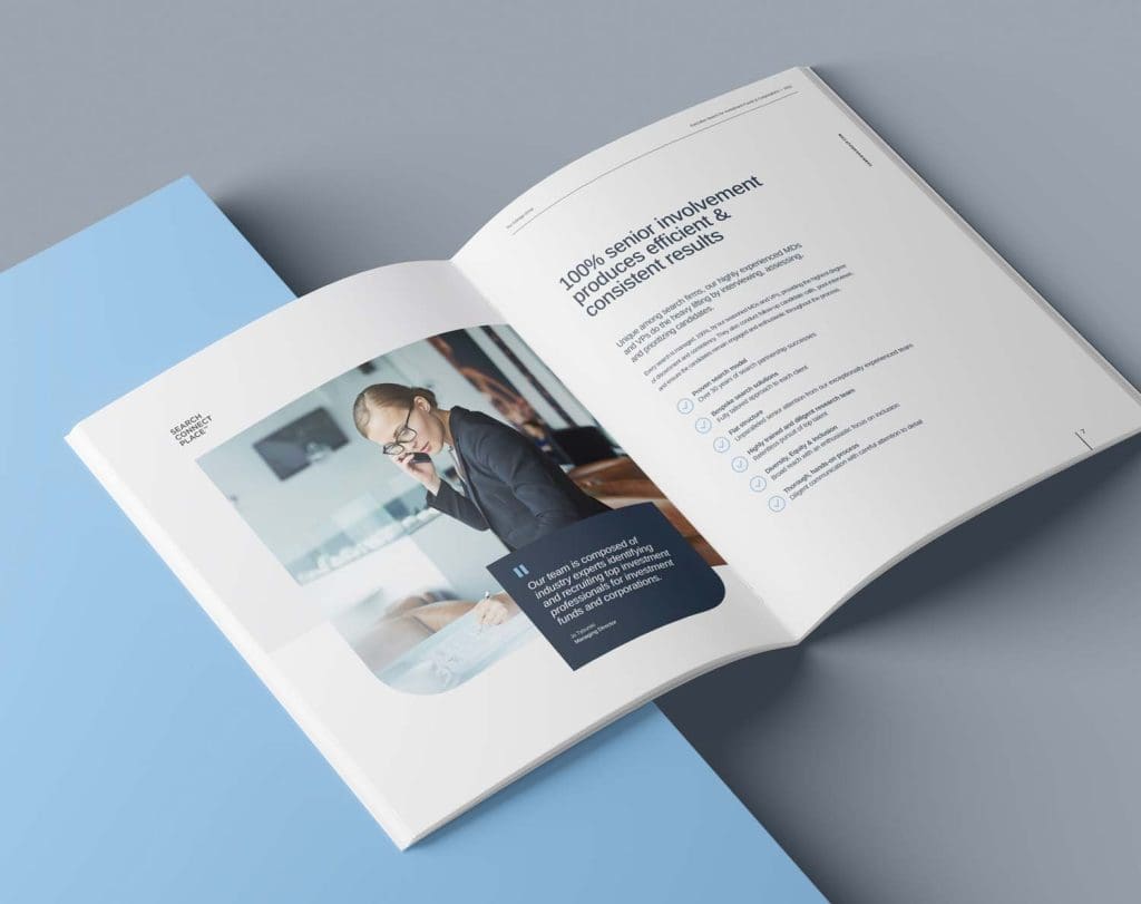 The Oxbridge Group - Executive Search corporate brochure spread The Oxbridge Group - Executive Search corporate brochure spread