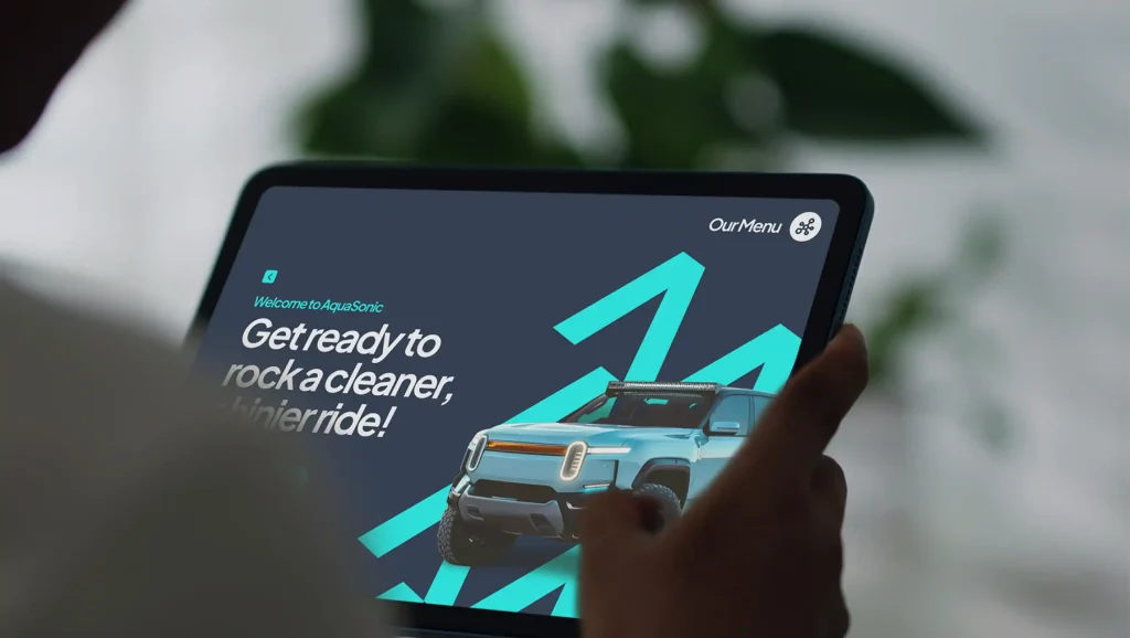 AquaSonic digital POS interface