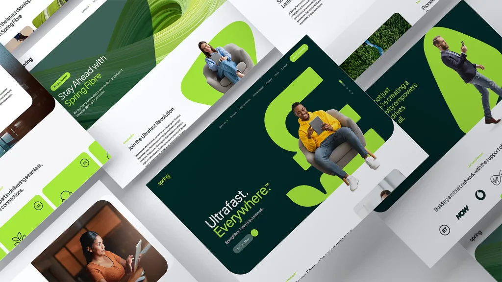 Spring Fibre Website – User Interface Design Overview