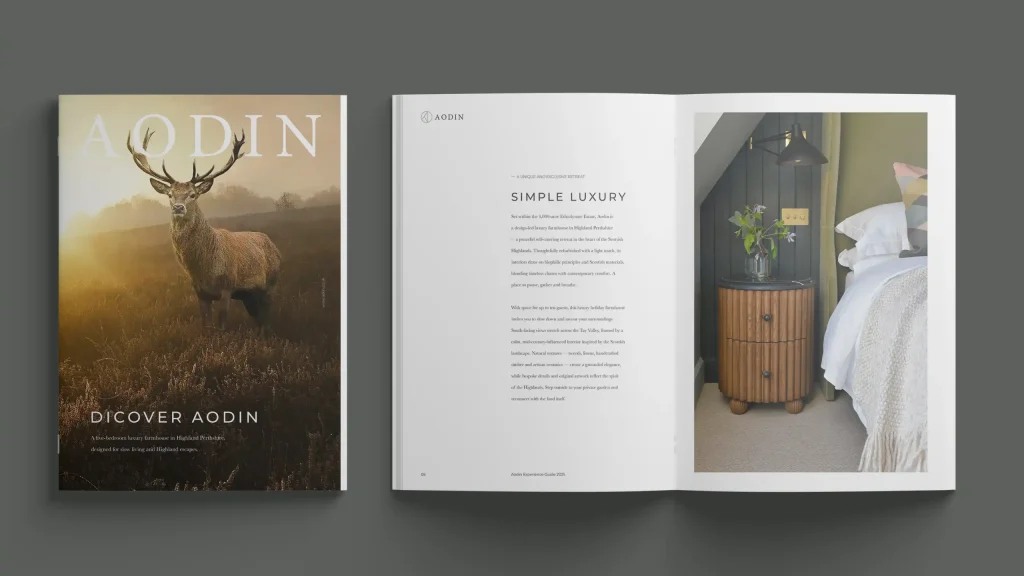Aodin Brochure — Simple Luxury in the Scottish Highlands