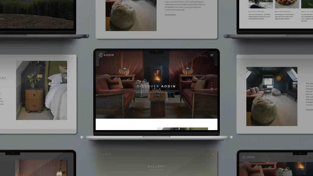 Aodin Website Montage — Digital Brand Showcase